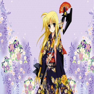 Mahou Shoujo Lyrical Nanoha Customized 38x24 inch Silk Print Poster/WallPaper Great Gift