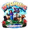 Wyoming State Montage Wood Fridge Magnet 2 view 1