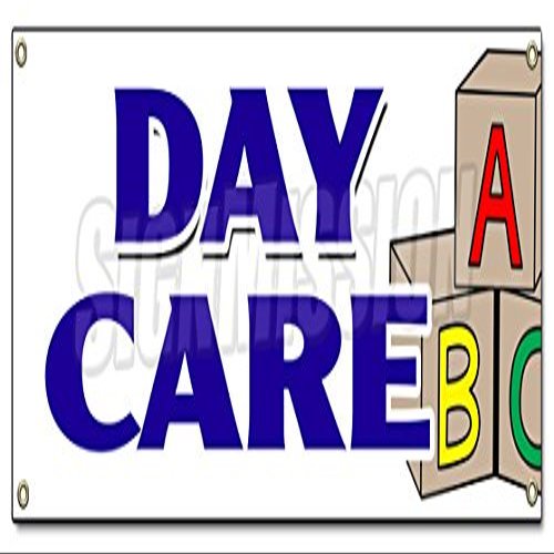 Day Care Banner Sign Licensed Accredited Kindergarten Shop Shopping