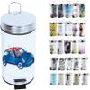 MSV 3L Blue XS Mini BIN, Stainless Steel, Multi-Colour, 3 litres view 1