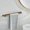 Leyden Brass Towel Bar, Antique Bathroom 23.6 inch Bath Towel Holder Rack, Wall Mounted Bathroom Accessory Towel Rod Hanger Retro view 2