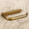 Leyden Antique Brass Toilet Paper Holder, Brass Toilet Roll Holder Bathroom Wall Mount Tissue Roll Dispenser view 3