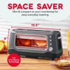 DASH Clear View Toaster: Extra Wide Slot Toaster with See Through Window - Defrost, Reheat + Auto Shut Off Feature for Bagels, Specialty Breads & other Baked Goods - Grey view 2