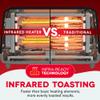 DASH Clear View Toaster: Extra Wide Slot Toaster with See Through Window - Defrost, Reheat + Auto Shut Off Feature for Bagels, Specialty Breads & other Baked Goods - Grey view 3