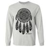 Native American Dreamcatcher Free Spirit Black Long Sleeve Shirt - Ash X-Large view 1