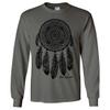 Native American Dreamcatcher Free Spirit Black Long Sleeve Shirt - Charcoal Small view 1