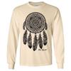 Native American Dreamcatcher Free Spirit Black Long Sleeve Shirt - Natural X-Large view 1