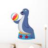 Wallmonkeys FOT-73337181-24 WM210119 Cute Circus Seal Playing a Ball Peel and Stick Wall Decals, 24" H x 18" W-Medium view 2