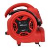 XPOWER P-230AT Mini Mighty 1/4 HP 925 CFM Centrifugal Air Mover, Carpet Dryer, Floor Fan, Blower, Stackable, Daisy Chain, for Water Damage Restoration, Janitorial, Plumbing, Home Use, Red view 3