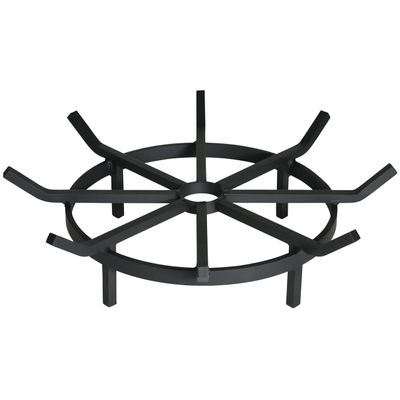 SteelFreak Heavy Duty Wagon Wheel Firewood Grate for Fire Pit - Made in The USA (20 Inch)