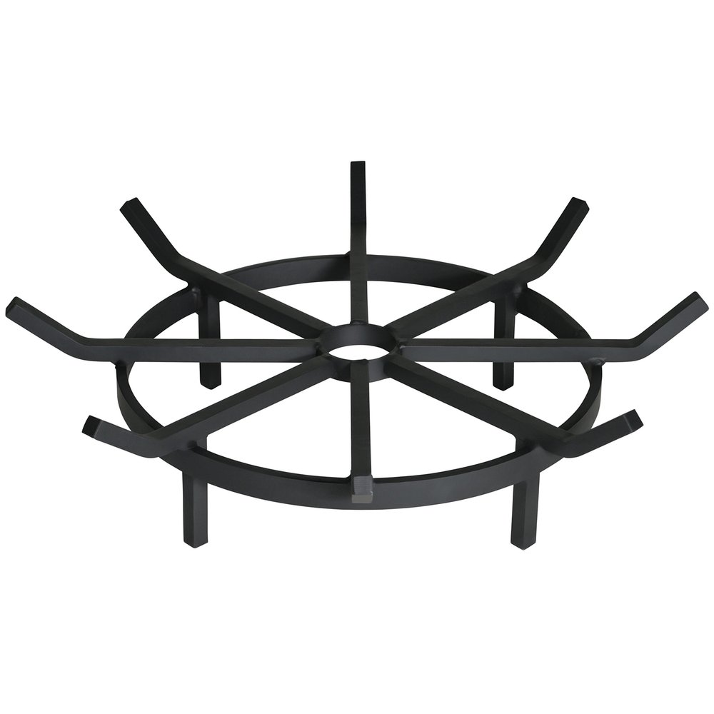 SteelFreak Heavy Duty Wagon Wheel Firewood Grate for Fire Pit - Made in The USA (20 Inch)