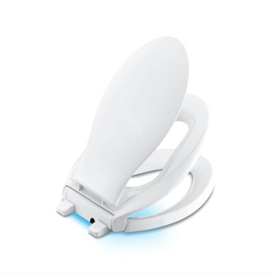 TRANSITIONS NIGHTLIGHT Q3 TOILET SEAT, Non Ready Latch, Elongated, WHITE