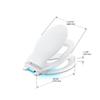 TRANSITIONS NIGHTLIGHT Q3 TOILET SEAT, Non Ready Latch, Elongated, WHITE view 3