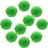Lightingsky 10pcs DIY Decorative Tissue Paper Pom-poms Flowers Ball Perfect for Party Wedding Home Outdoor Decoration (10-inch Diameter, Green 2) view 1