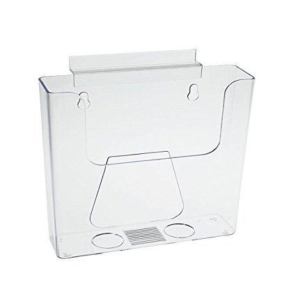 Source One Slotwall/Slatwall Clear Brochure Holder (1 Pack, 6 Inch)