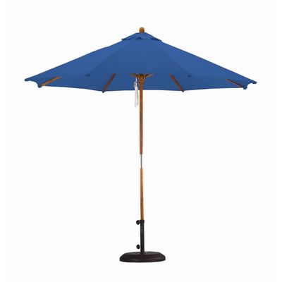 Fast Furnishing 9-Ft Pulley Patio Umbrella with Pacific Blue Canopy