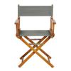 Casual Home 18" Director's Chair Honey Oak Frame with Grey Canvas view 4