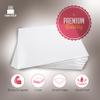 10"x14" Rectangle White, Waxed Greaseproof Finish, Board Cardboard, Sturdy Corrugated CakeBoard, Pack of 25 view 2