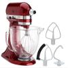 KitchenAid 5-Quart Stand Mixer Glass Bowl Granadine view 1