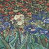 C Charlotte Home Furnishings Inc Les Iris Mini Tapestry Wall Hanging | Viscose Cotton and Polyester Blend Wall Art | 18 in. x 21 in. | Home Decor Accents | Inspired by Vincent Van Gogh view 2