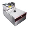 GHP 6-Liter Capacity 2500W Electric Stainless Steel Deep Fryer with Steel Basket & Lid view 2