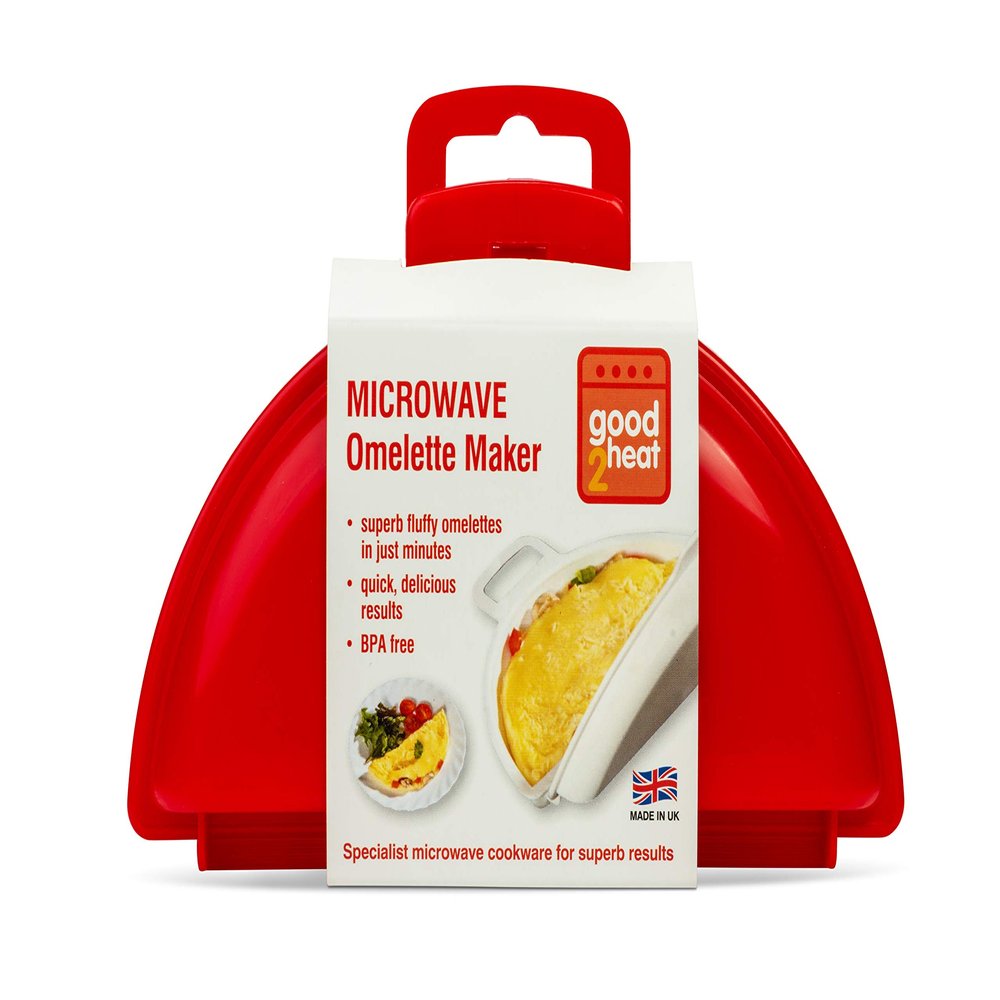 good2heat 4035 Microwave 2 Egg Omelette Maker - Red, 18 x 4 x 12 cm