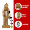 Nutcracker Ballet Gifts, Paint Your Own Nutcracker Painting Kit, Christmas Ornaments, Plain Wooden Figure Decoration Craft, Unpainted Holiday Home Decor, Ideal Xmas Ornament, 10 Inch view 3