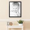 ArtToFrames 22x29 inch 1.375 Satin Black Step Lip Wood Picture Frame, 2WOM10035-22x29 view 2