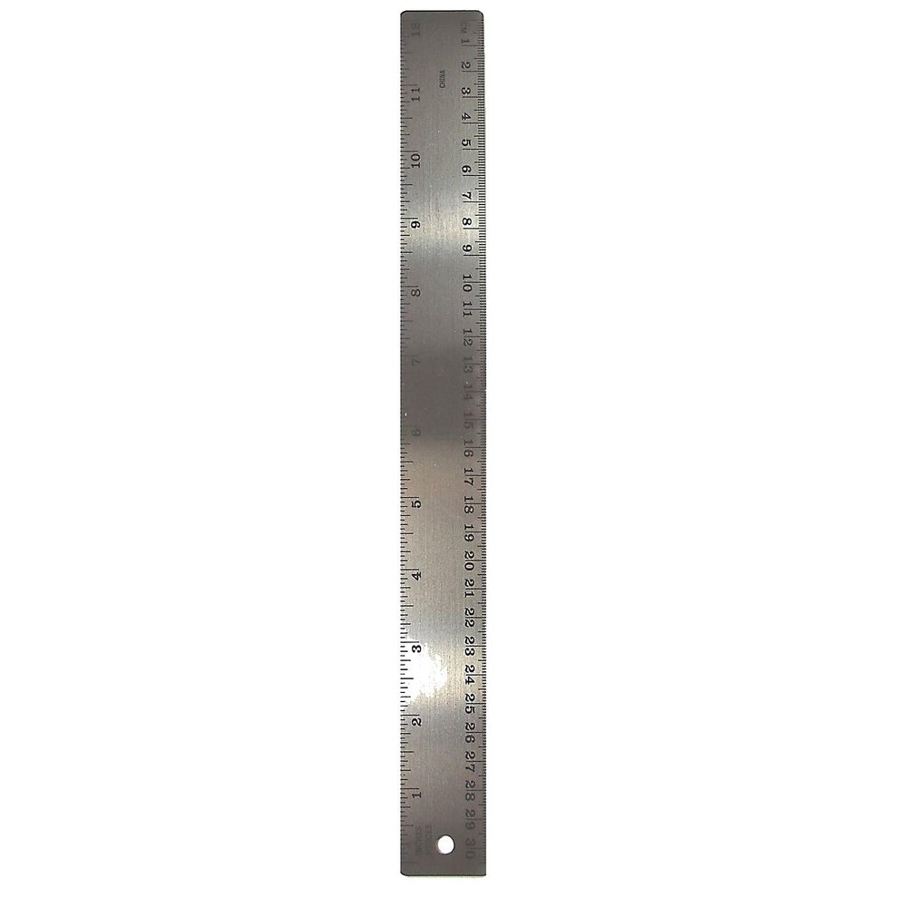 The Classics 12" Stainless Steel Ruler with Cork Backing (TPG-152)