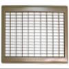 8" X 20" Floor Grille - Fixed Blades Air Grill - Brown [Outer Dimensions: 9.75 X 21.75] view 1