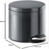 Durable 5 Litre Metal Pedal Bin view 3