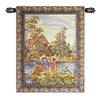 C Charlotte Home Furnishings Inc. Washing By The Lake Vertical Italian Tapestry Wall Hanging - 28 in. x 34 in. Cotton/Viscose/Polyester by Francois Boucher view 1