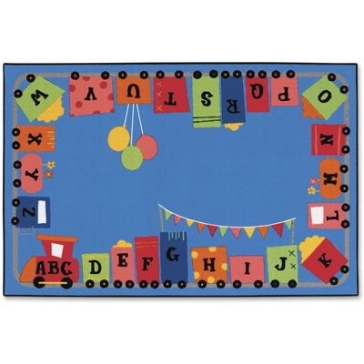 Carpets for Kids 48.80 Alpha Fun Train Value Rug (4' x 6')