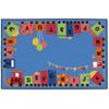 Carpets for Kids 48.80 Alpha Fun Train Value Rug (4' x 6') view 1