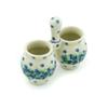 Authentic Polish Pottery Toothpick Holder in Spring Surprise Design Handmade in Bolesawiec Poland by Ceramika Artystyczna + Certificate of Authenticity view 1