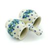 Authentic Polish Pottery Toothpick Holder in Spring Surprise Design Handmade in Bolesawiec Poland by Ceramika Artystyczna + Certificate of Authenticity view 2
