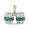 Authentic Polish Pottery Toothpick Holder in Spring Surprise Design Handmade in Bolesawiec Poland by Ceramika Artystyczna + Certificate of Authenticity view 3