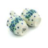 Authentic Polish Pottery Toothpick Holder in Spring Surprise Design Handmade in Bolesawiec Poland by Ceramika Artystyczna + Certificate of Authenticity view 4