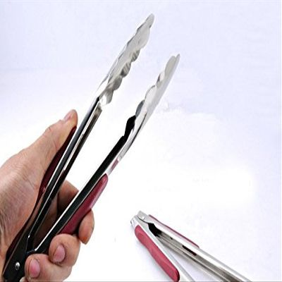 FixtureDisplays Kitchen Tong Chef Tong Stainless Steel Tong Serving Tong BBQ Tong Grill Tong 18011