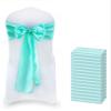 MDS Satin Chair Sashes, 150 Pack, 7x108 Each, Decorative Chair Bows Ribbon Tie Backs for Wedding Party, Holiday Dinner, Birthday, Reception, Banquet, Hotel & Event Decoration - Sea Green view 1