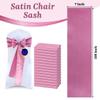 MDS Satin Chair Sashes, 125 Pack, 7x108 Each, Decorative Chair Bows Ribbon Tie Backs for Wedding Party, Holiday Dinner, Birthday, Reception, Banquet, Hotel & Event Decoration - Dusty Pink view 3