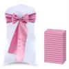 MDS Satin Chair Sashes, 150 Pack, 7x108 Each, Decorative Chair Bows Ribbon Tie Backs for Wedding Party, Holiday Dinner, Birthday, Reception, Banquet, Hotel & Event Decoration - Dusty Pink view 1