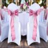 MDS Satin Chair Sashes, 200 Pack, 7x108 Each, Decorative Chair Bows Ribbon Tie Backs for Wedding Party, Holiday Dinner, Birthday, Reception, Banquet, Hotel & Event Decoration - Dusty Pink view 2
