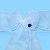MDS Pack of 200 PCS Organza Chair Sashes Wider Dining Chair Bows Ribbon Tie Back for Wedding Party Birthday Bridal Shower Reception Event Banquet Home Chair Cover Decoration - White view 4