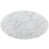 America Luxury - Tables Modern Urban Contemporary Artificial Marble Dining Table, White Steel view 3