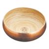 Artes Large Wooden Fruit Bowl/Serving Bowl, 26 cm (10") - Copper Finish view 1