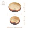 Artes Large Wooden Fruit Bowl/Serving Bowl, 26 cm (10") - Copper Finish view 3