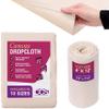 CCS Canvas Drop Cloth for Painting  All Purpose Cotton Duck Cloth Tarp for Curtains, Tablecloths, Backdrops  Washable & Reusable Floor Cover & Dust Sheet for Furniture (4x12 Ft) view 1