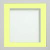 Frame Company Allington White 8x6 inch Frame with Lemon Bon Bon Mount for Image 6x4 inch view 1
