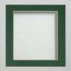 Frame Company Allington White 12x10 inch Frame with Bottle Green Mount for Image 10x8 inch *Choice of Sizes* Fitted with Real Glass view 1